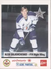 1998-99 Sudbury Wolves - Coca-Cola/airOntario Police set №3 Алексей Салашенко