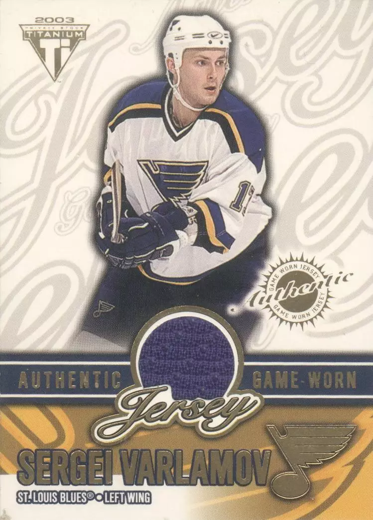 2002-03 Titanium Jerseys #60 0417/1152 Сергей Варламов