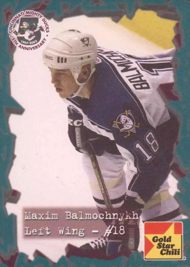 2001-02 Cincinnaty Mighty Ducks №18 Максим Балмочных
