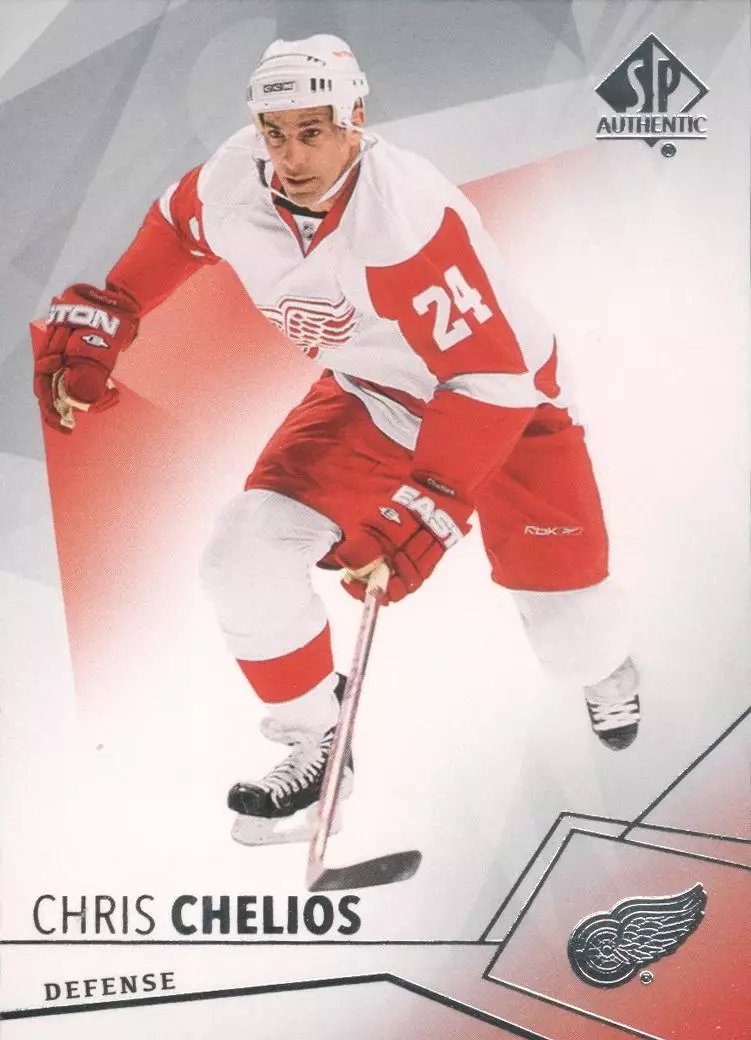 2015-16 SP Authentic #8 Крис Челиос. Детройт Ред Уингз
