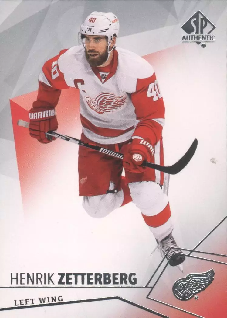 2015-16 SP Authentic #95 Хенрик Зеттерберг. Детройт Ред Уингз