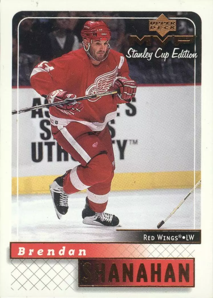 2000-01 Upper Deck MVP SCE #67 Брендан Шанахан. Детройт Ред Уингз