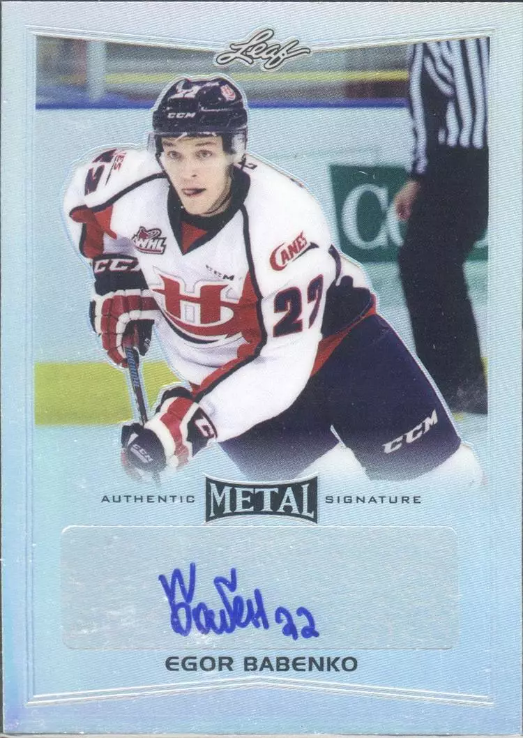 2016-17 Leaf Metal Autograph BA-EB1 Егор Бабенко