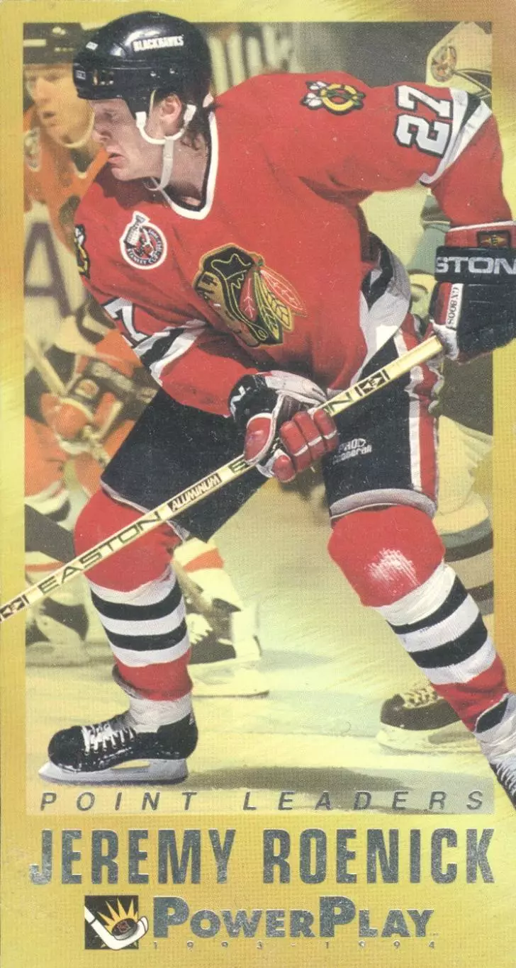 Хоккейная карточка 1993-94 PowerPlay Point Leaders #14 Джереми Реник