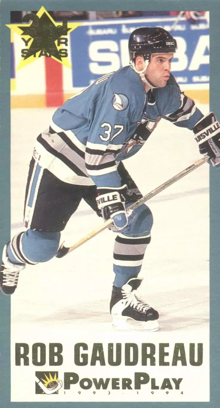 Хоккейная карточка 1993-94 PowerPlay Second Year Stars #1 Роб Годро