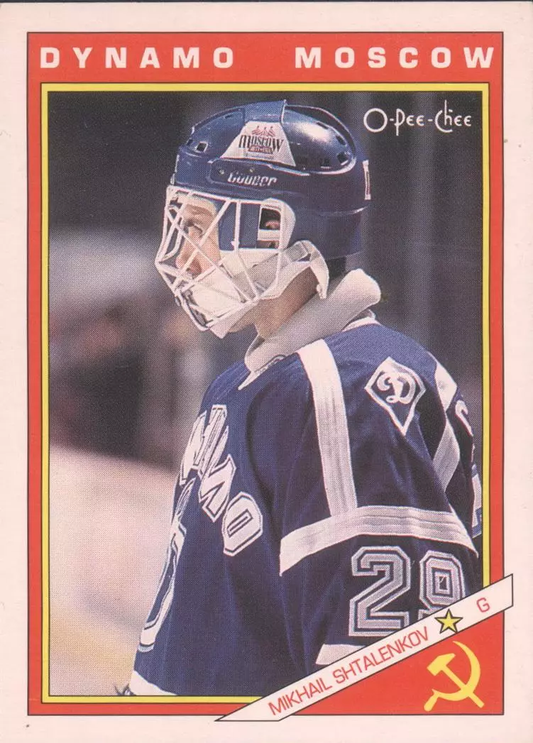 Хоккейная карточка 1991-92 O-PEE-CHEE Inserts 43R Михаил Шталенков