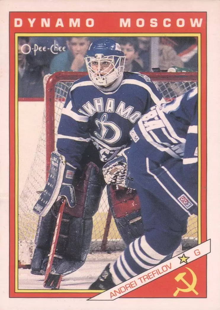 Хоккейная карточка 1991-92 O-PEE-CHEE Inserts 45R Андрей Трефилов