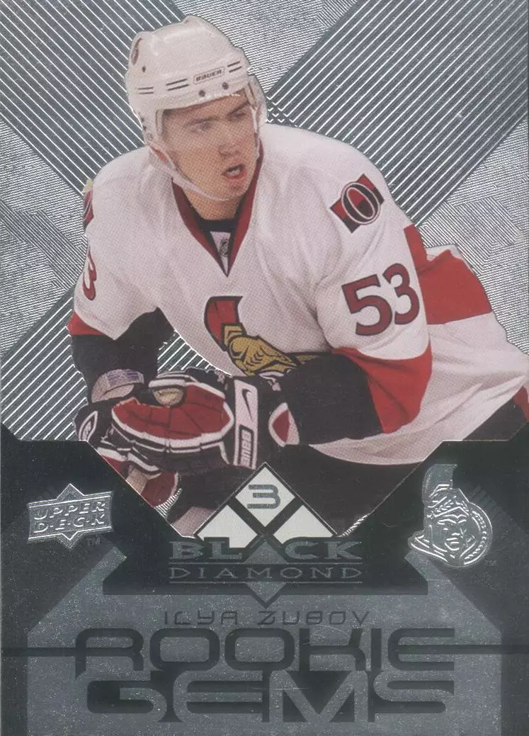 Хоккейная карточка 2008-09 Black Diamond #162 RC Илья Зубов