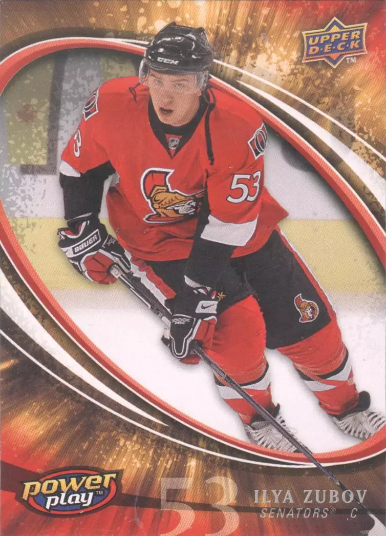 Хоккейная карточка 2008-09 Upper Deck Power Play #359 RC Илья Зубов