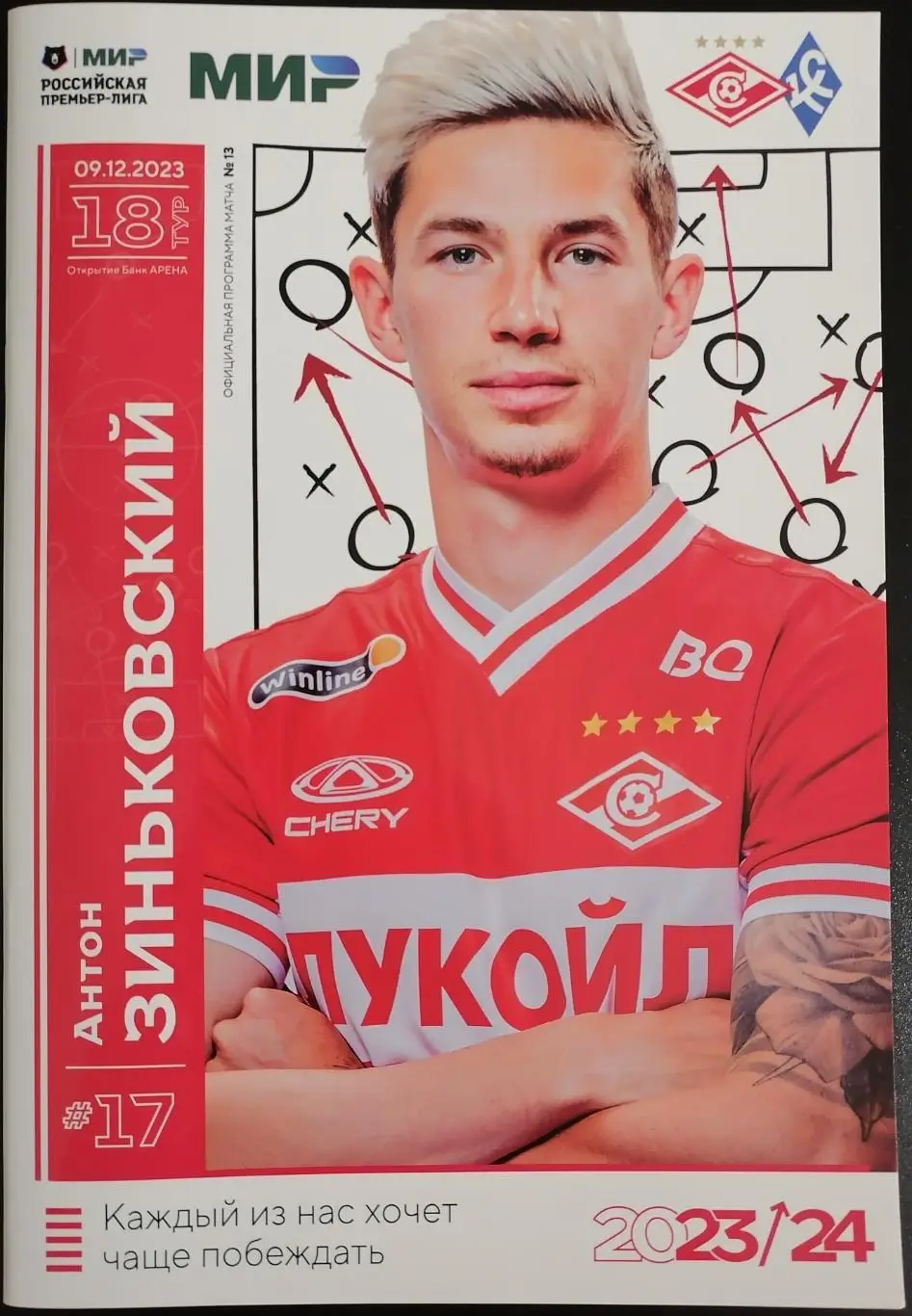 СПАРТАК МОСКВА - КРЫЛЬЯ СОВЕТОВ САМАРА 9 декабря 2023 Программа