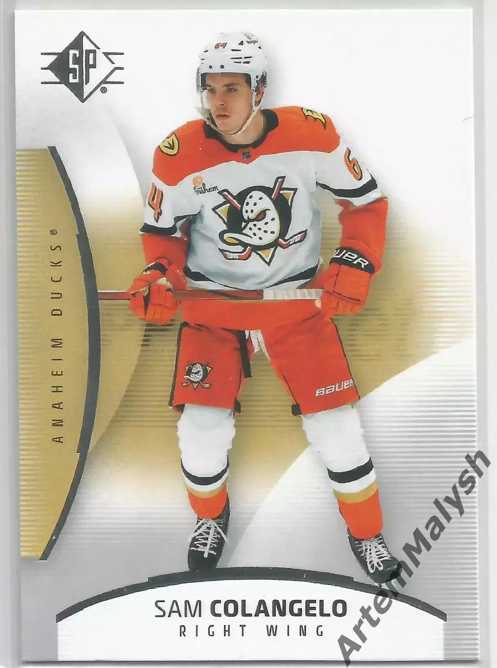 Карточка НХЛ.Upper Deck SP 2025-2026.Sam Colangelo/Сэм Голанджело (Анахайм)