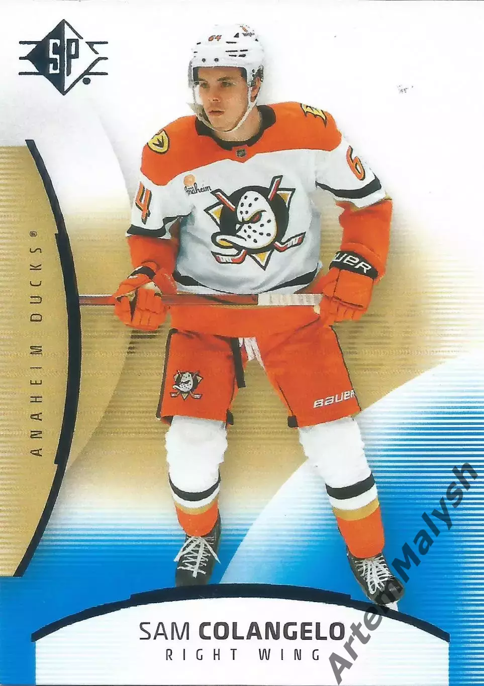 Карточка НХЛ.Upper Deck SP 2025-2026.Sam Colangelo/Сэм Коланджело (Анахайм)