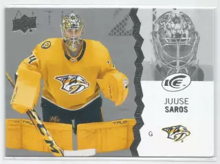 Карточка НХЛ.Upper Deck Ice Hockey 2023-24. Юусе Сарос/Juuse Saros (Нэшвилл)