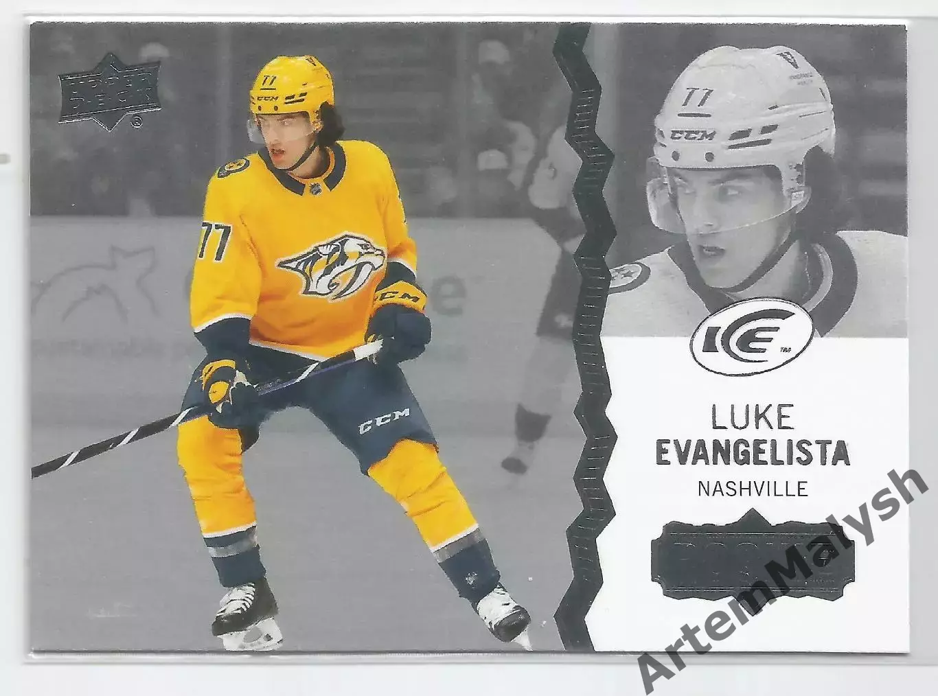 Карточка НХЛ.Upper Deck Ice Hockey 2023-24. Люк Эвангелиста/Evangelista(Нэшвилл)