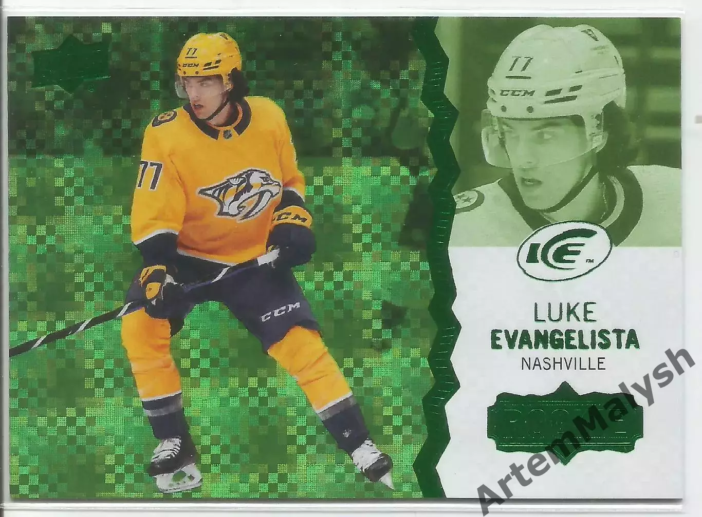 Карточка НХЛ.Upper Deck Ice Hockey 2023-24. Люк Эвангелиста/Evangelista(Нэшвилл)