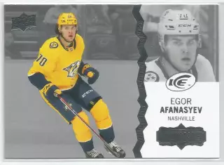 Карточка НХЛ.Upper Deck Ice Hockey 2023-24. Егор Афанасьев Нэшвилл/ЦСКА/Авангард