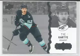 Карточка НХЛ.Upper Deck Ice 2023-24. Tye Kartye (Тай Картье) Сиэтл Кракен