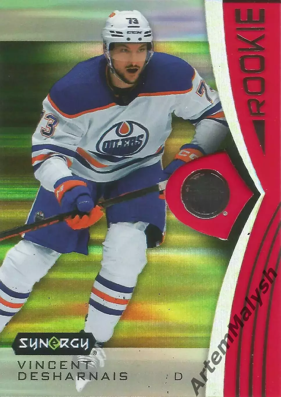 Карточка НХЛ/NHL Vincent Desharnais Edmonton Oilers/Винсент Деарне Эдмонтон НХЛ