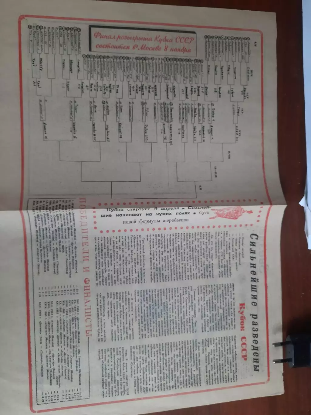 Кубок СССР, сетка (Футбол-Хоккей 1967)