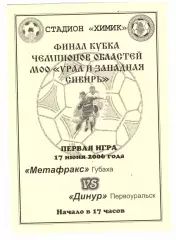 Метафракс Губаха Динур Первоуральск 2006 Финал Кубка чемпионов Урал и Зап.Сибирь