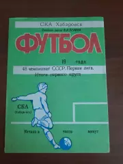 Хабаровск 1985 итоги первого круга
