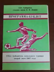 Хабаровск 1987 победитель зонального турнира второй лиги
