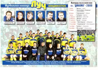 Луч Владивосток - 2000 Плакат / календарь игр