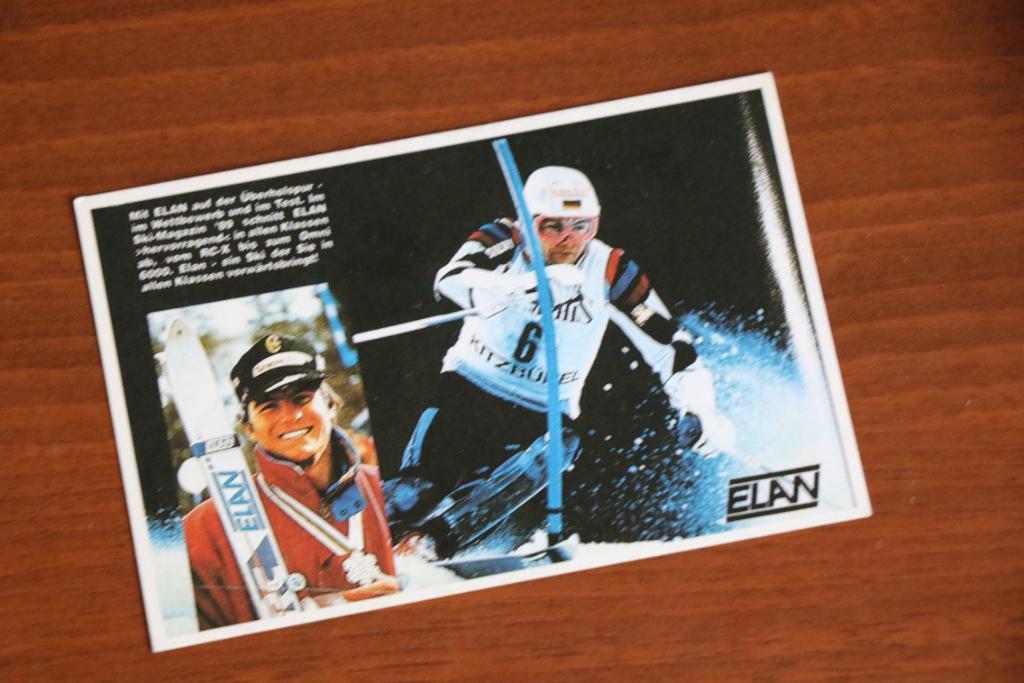 Календарик 1992 год Горнолыжный спорт