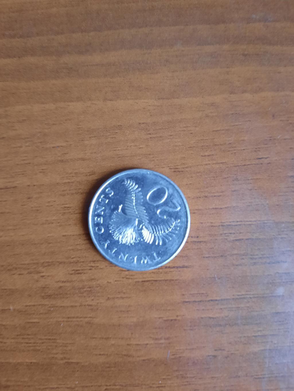 20 центов Сингапур 1997