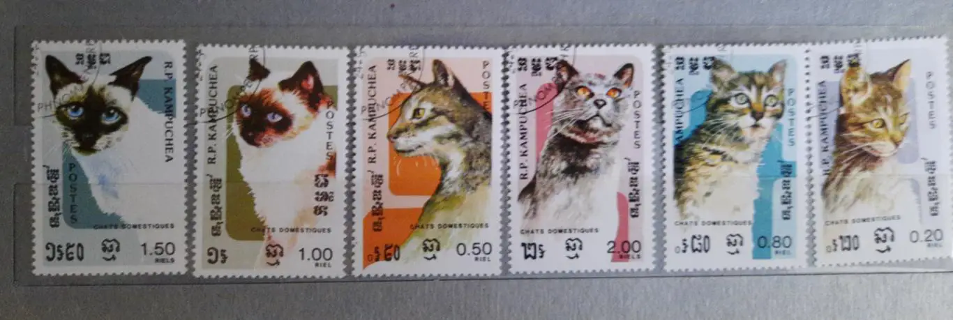 Марки Кошки кампучия