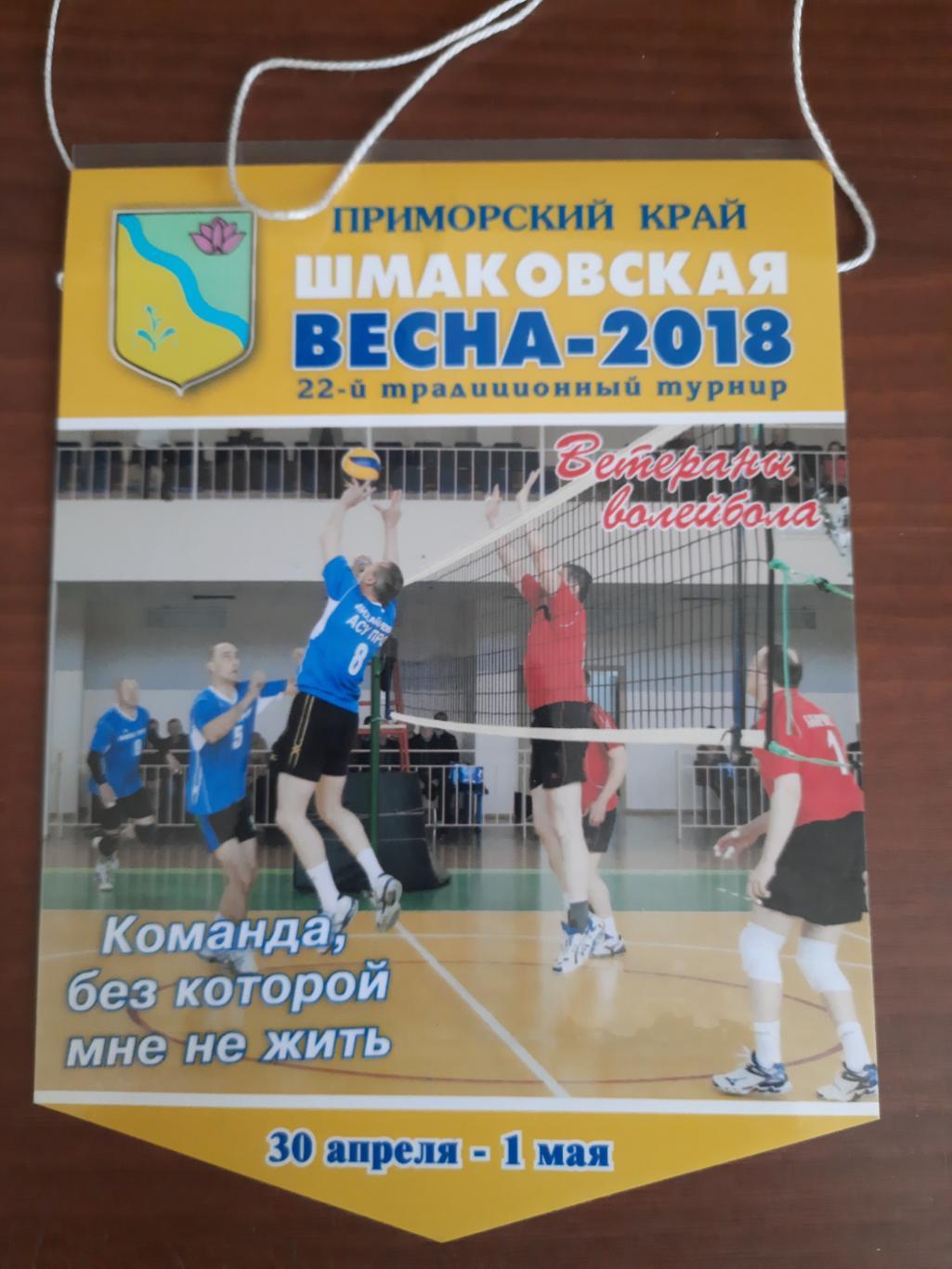 Вымпел Волейбол Шмаковская весна 2018 (Приморье, ветераны)