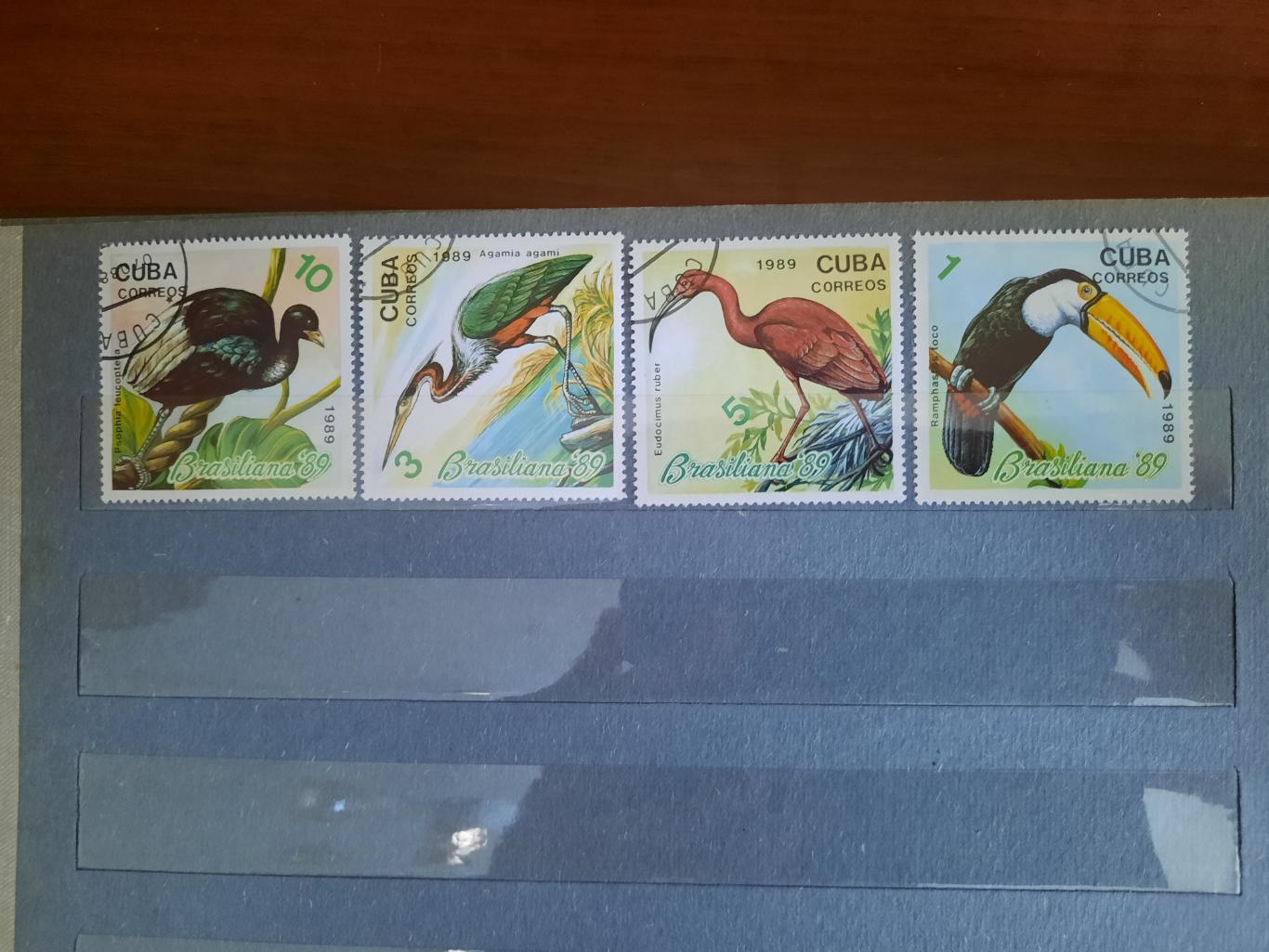 Марки Куба птицы 1989 год 4 марки