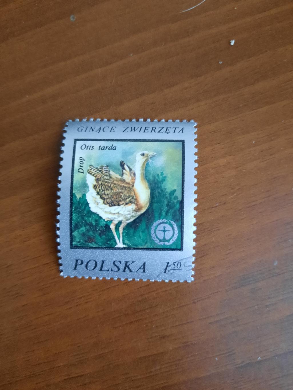 Марки Польша птица