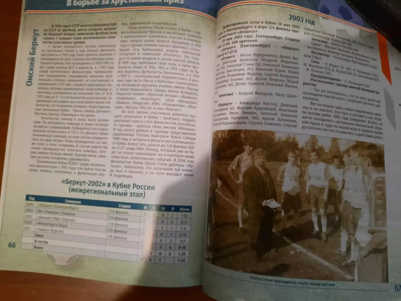 Омский Беркут на футбольной карте России (2022 год, 94 страницы, большой формат) 4