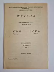 Кубань Краснодар - ЦСКА Москва 1989