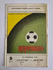 Спартак Москва - Нефтчи Баку - 1979