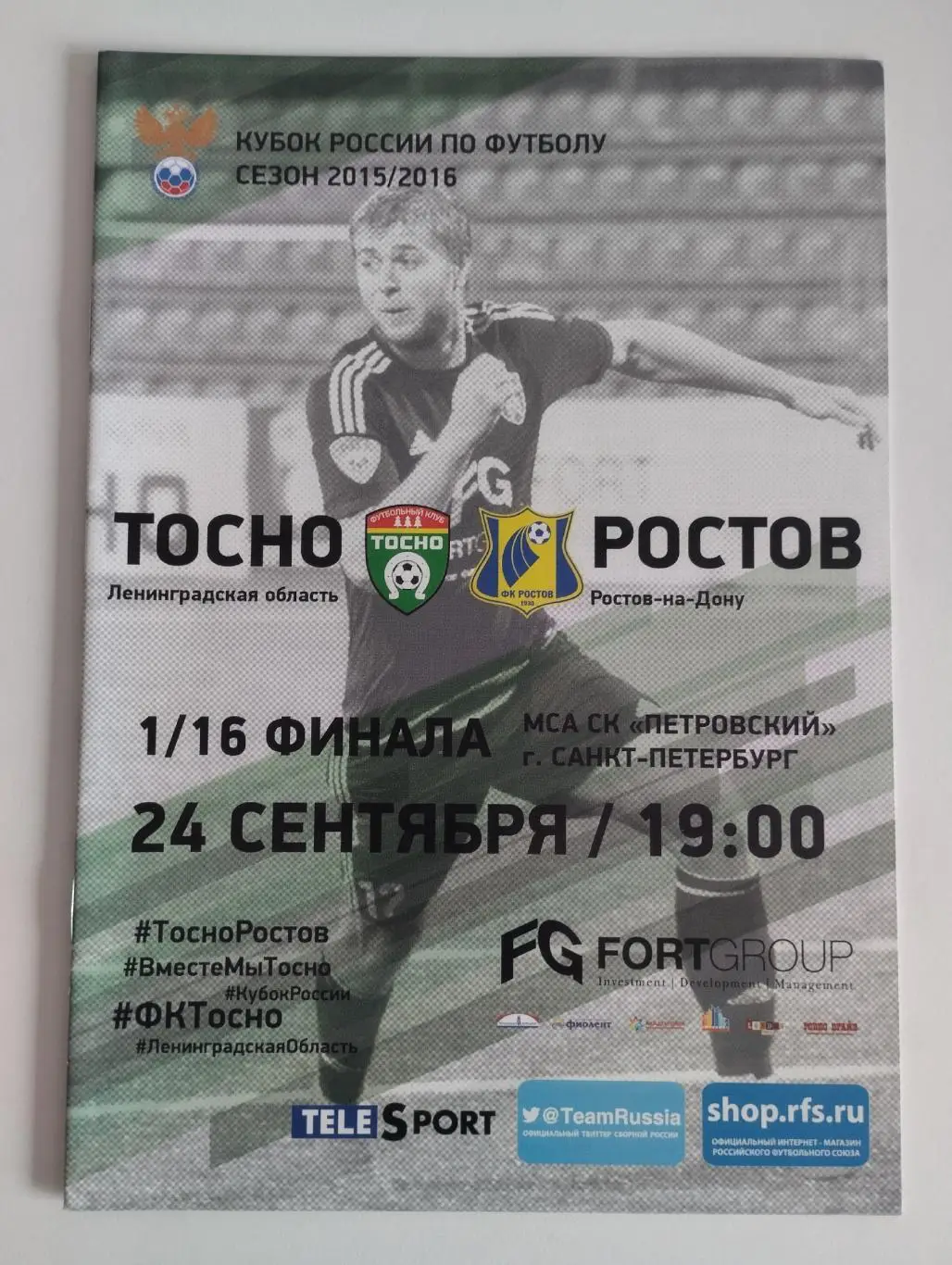 Тосно Ленинградская область-Ростов Ростов-на-Дону 2015 кубок России