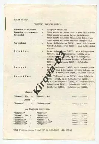 Жальгирис- Зенит 1988. ЛИТОВСКИЙ язык. КФФ. 1