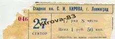 Зенит - Днепр 1983