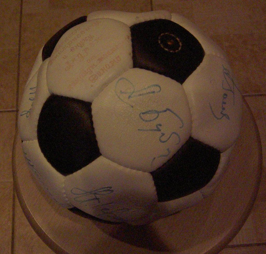 Мяч с автографами Динамо Москва 1978 год
