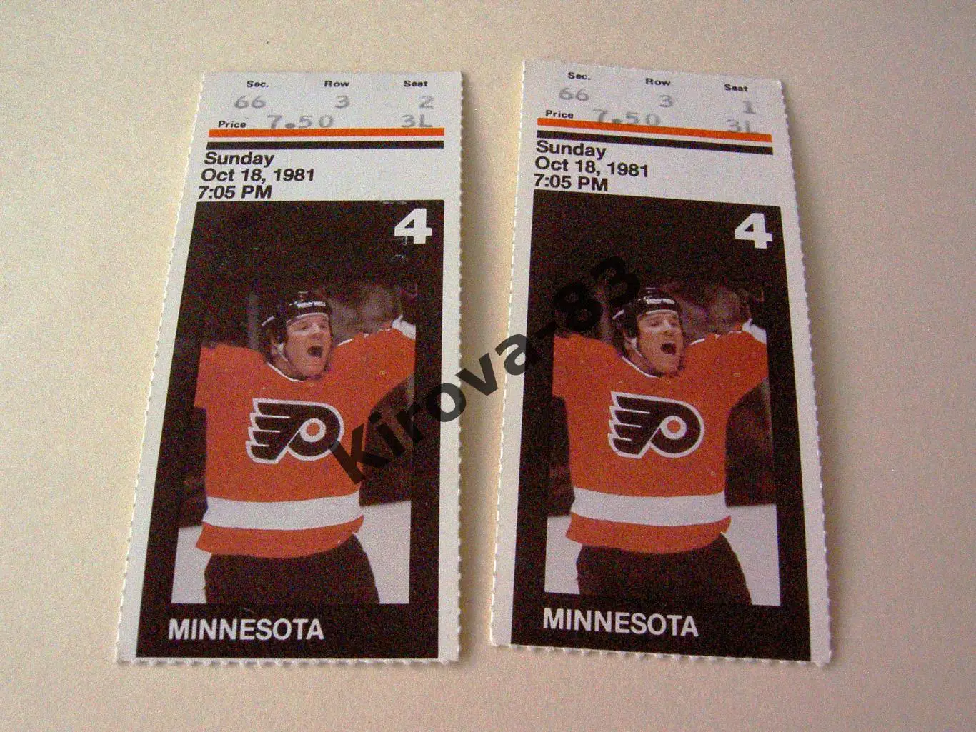 НХЛ Филадэльфия Флайерс - Миннесота 1981