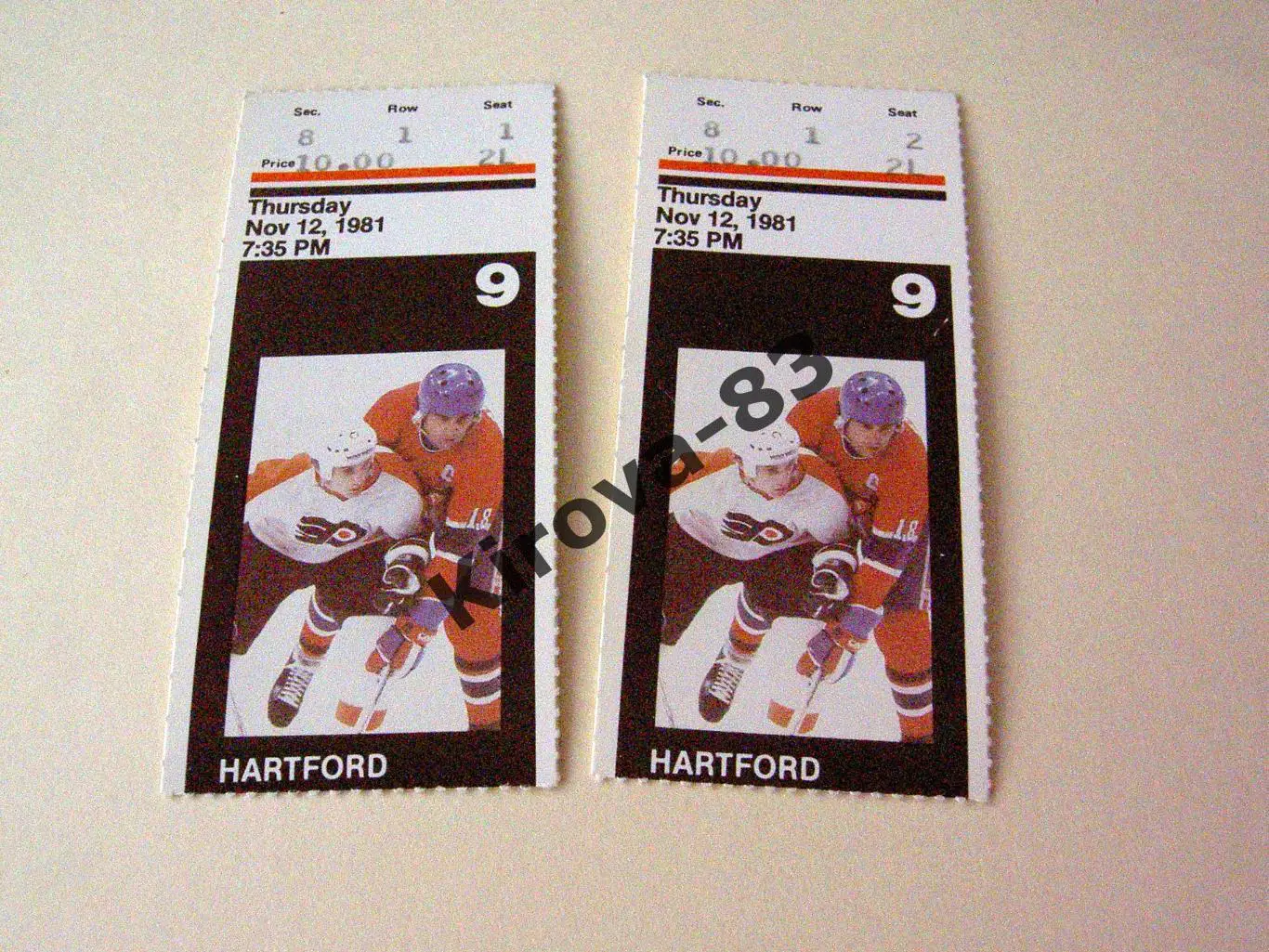 НХЛ Филадэльфия Флайерс - Хартфорд 1981
