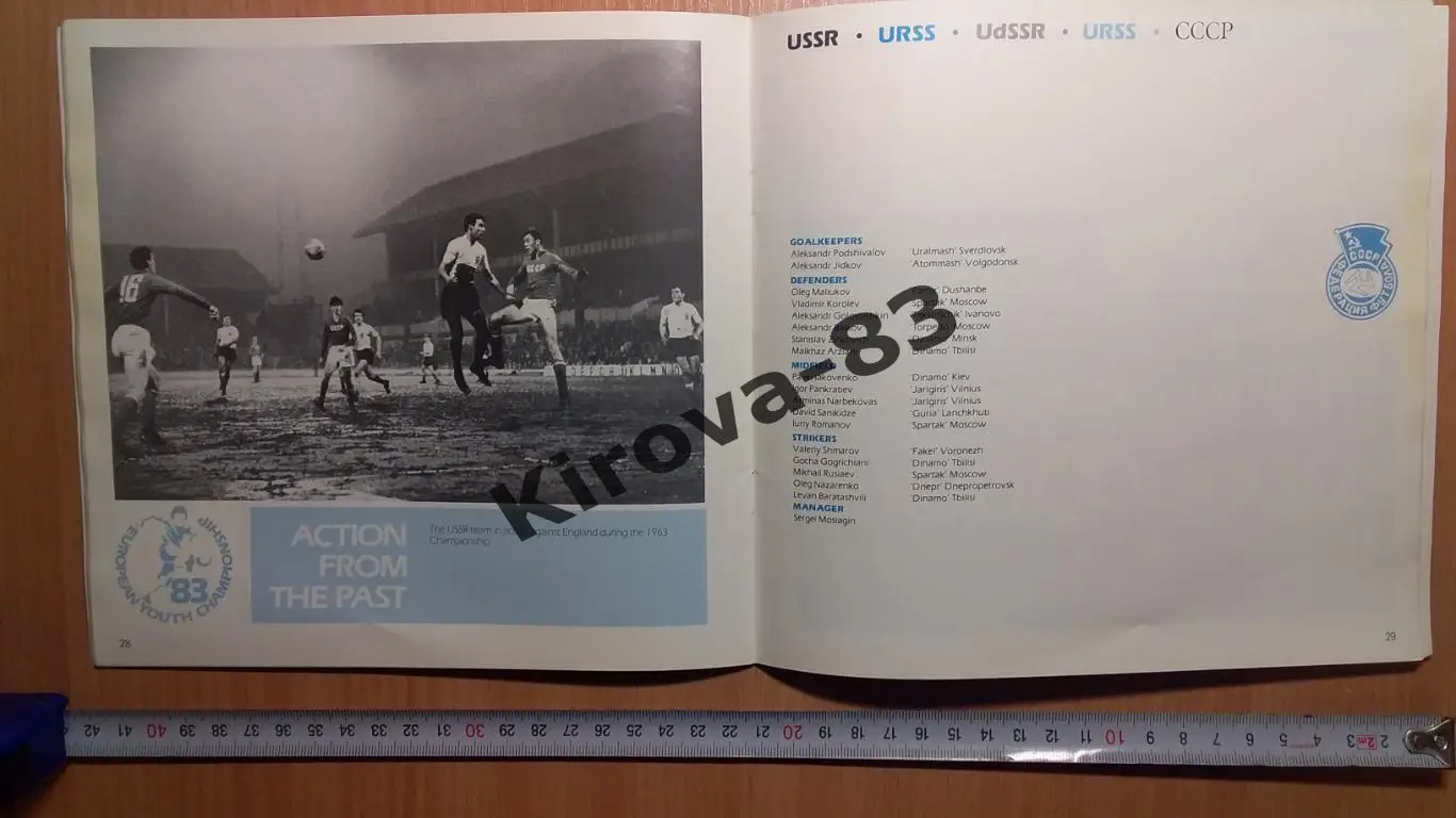 Юношеский чемпионат Европы 13-22 мая 1983 г. Сборная СССР 1