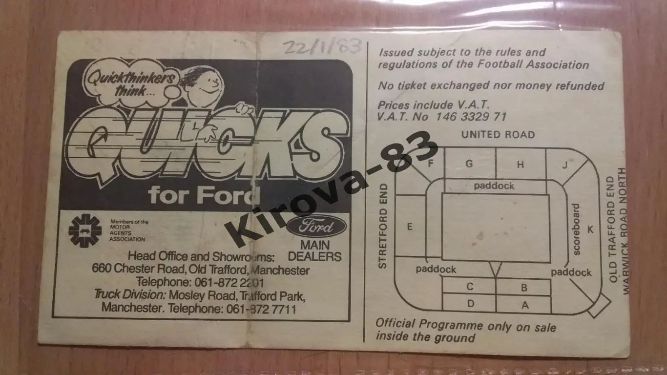 Манчестер Юнайтед - Нотингем Форест 1983 1