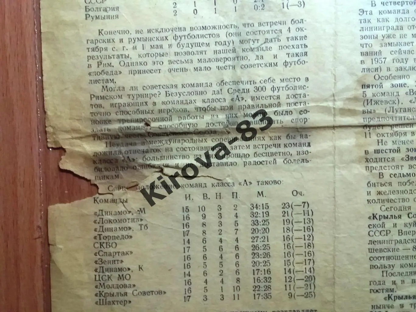 Зенит Ленинград - Крылья Советов Куйбышев 1959 2