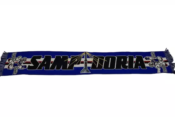 Винтажный шарф Сампдория (UC Sampdoria) Италия, 90-е