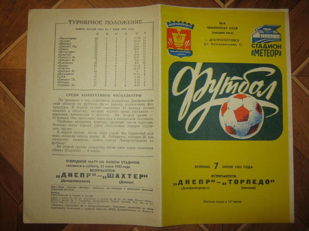 1983 Динамо(Киев) - Торпедо(Москва)