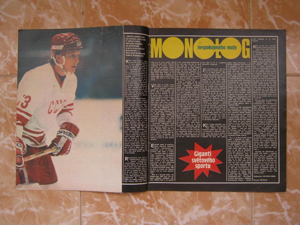 STADION 1988 (№8) В.Каменский, хоккей 2