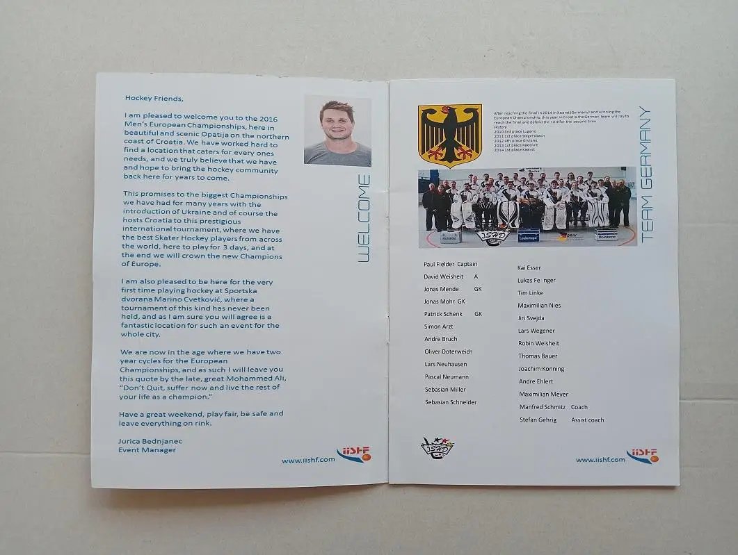2016 Чемпионат Европы IISHF Международная федерация хоккея на роликовых коньках. 2