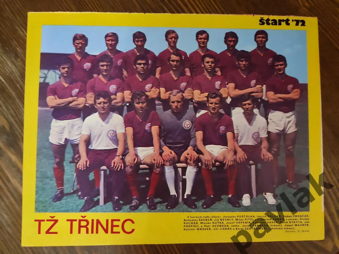 Постер из журнала Start 1972 Тринец